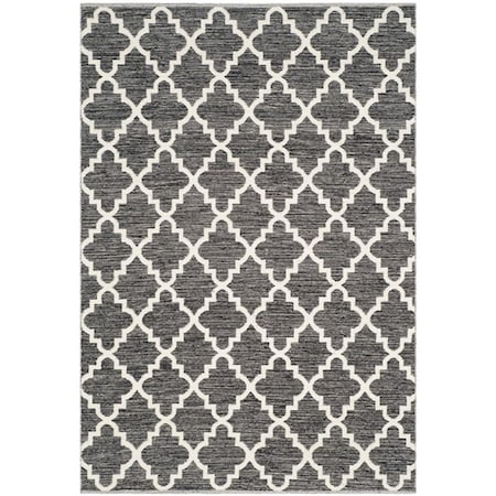 Safavieh 9 x 12 ft. Rectangle Montauk Hand Woven RugBlack & Ivory MTK810D-9